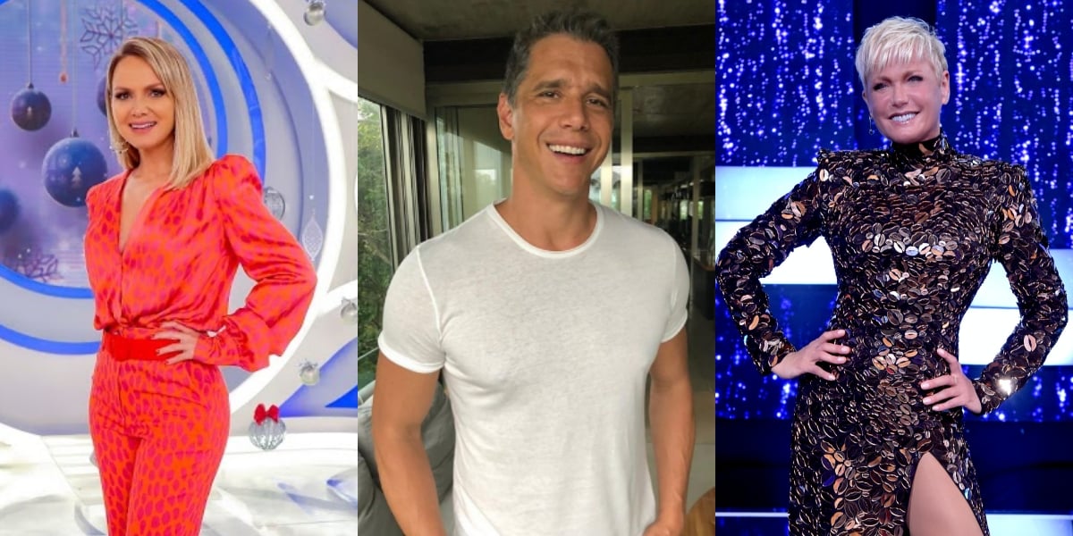 Eliana, Márcio Garcia e Xuxa podem ser os novos apresentadores do "Domingão do Faustão", da Globo (Reprodução)