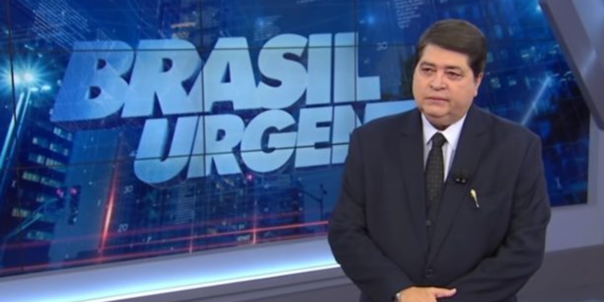 Datena rasga o verbo no Brasil Urgente (Foto: Reprodução)