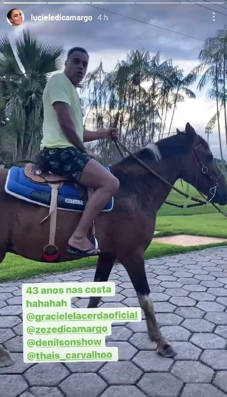 Denílson ficou com medo (Foto: Reprodução/ Instagram)