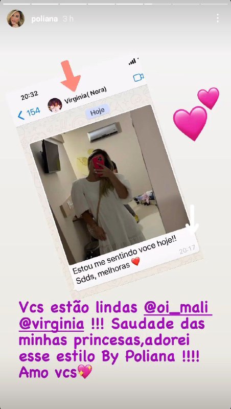 Poliana Rocha e Virgínia, noiva de Zé Felipe, são grandes amigas (Foto: Reprodução)