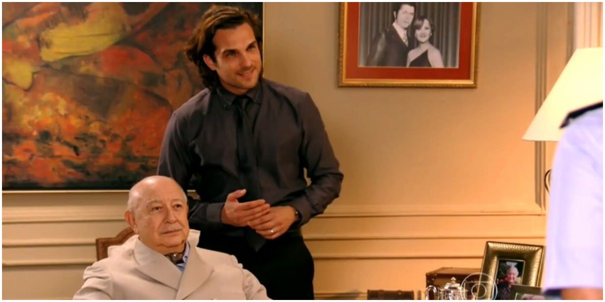 Dionísio e Alberto na novela Flor do Caribe - Foto: Reprodução