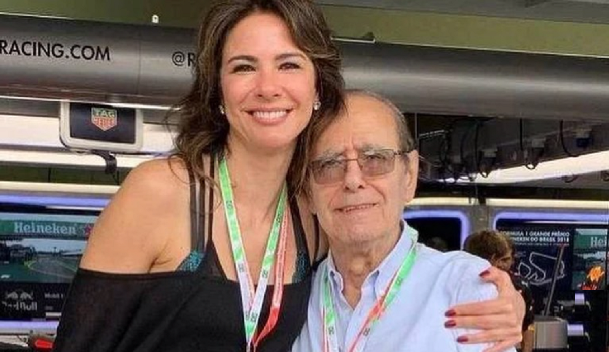 Luciana Gimenez e seu pai (Foto: Reprodução)