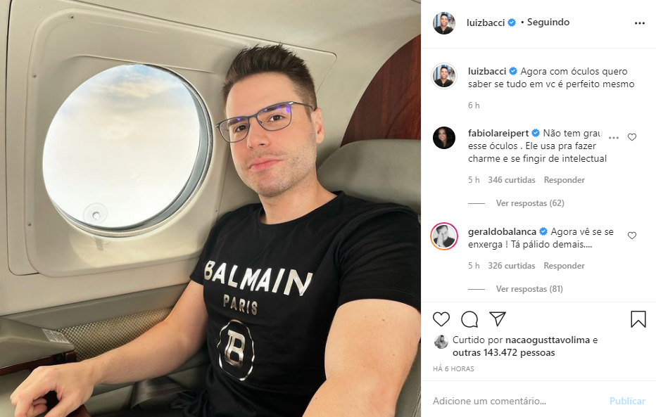 Luiz Bacci foi exposto por Fabíola Reipert (Foto: Reprodução)