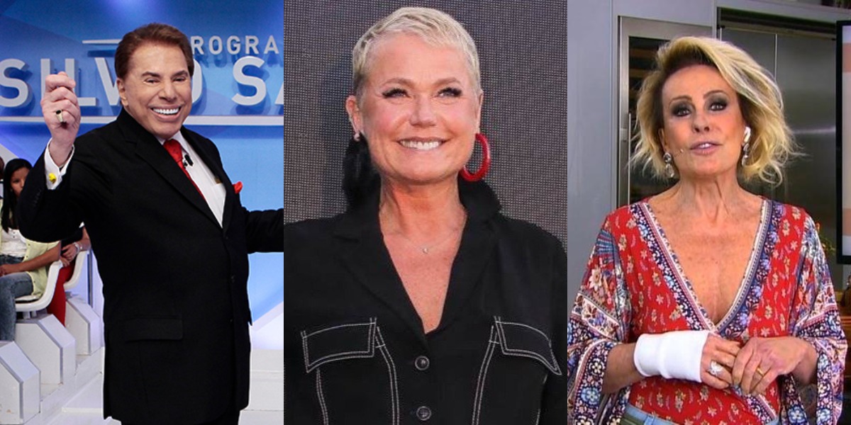 Silvio Santos, Xuxa e Ana Maria Braga (Foto: Reprodução/SBT/AgNews/TV Globo)