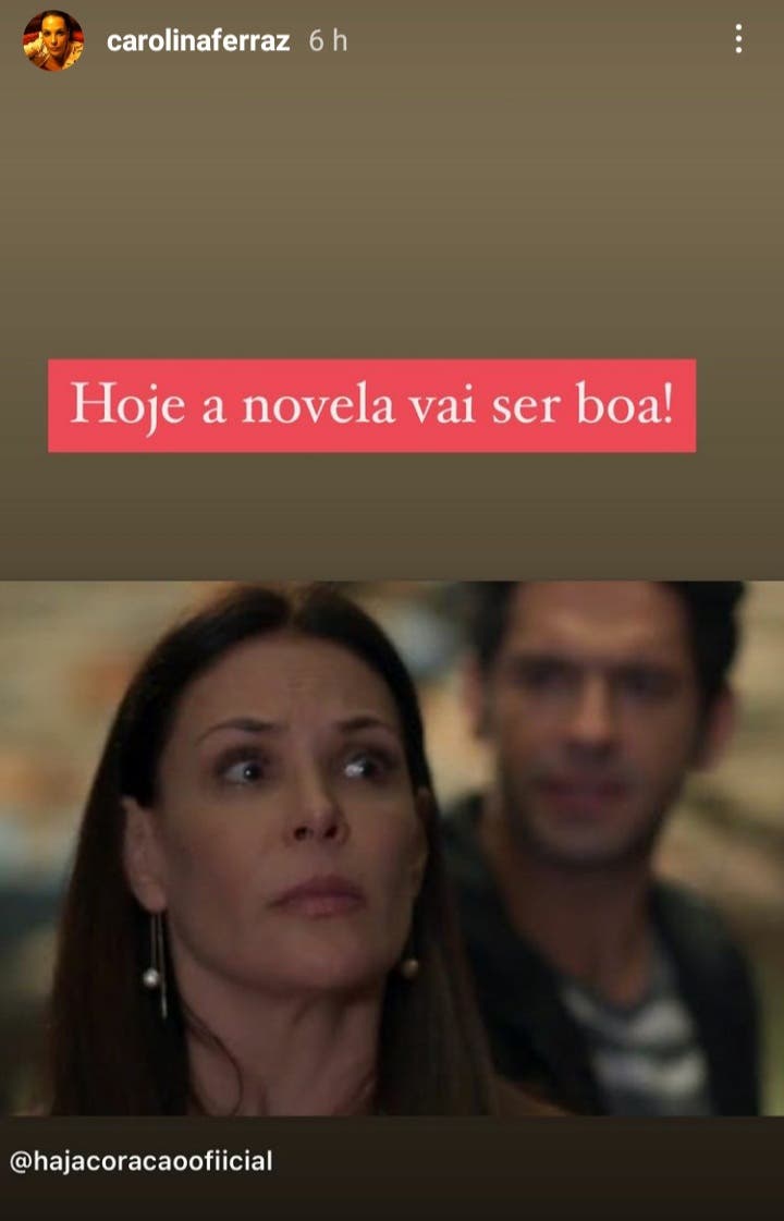 Carolina Ferraz em print do seu Instagram (Foto: Reprodução)