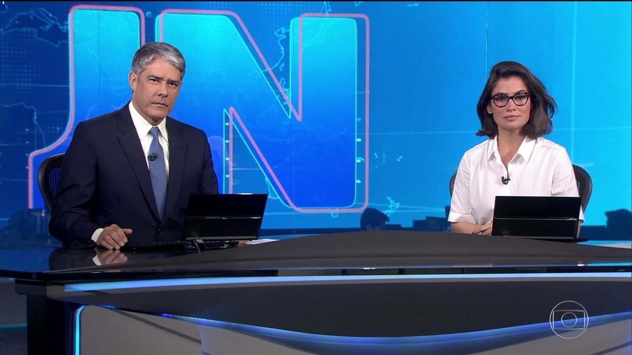 William Bonner e Renata Vasconcellos no Jornal Nacional - Foto: Reprodução