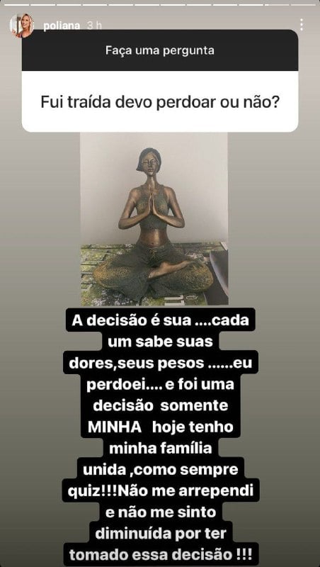 Poliana Rocha deu conselho sobre traição após perdoar puladas de cerca de Leonardo (Foto: Reprodução/ Instagram)