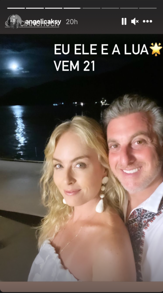 Angélica surge ao lado do maridão Luciano Huck (Reprodução: Instagram) 