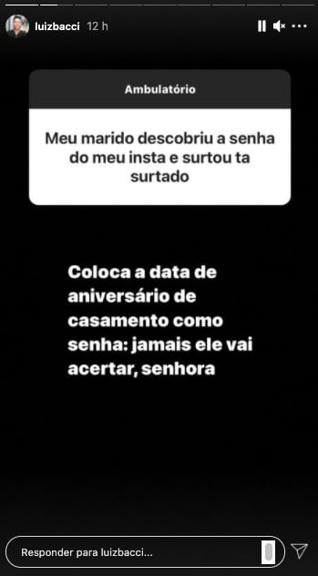 Luiz Bacci detona em comentários no Instagram (Reprodução)