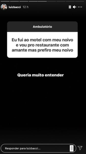 Luiz Bacci detona em comentários no Instagram (Reprodução)