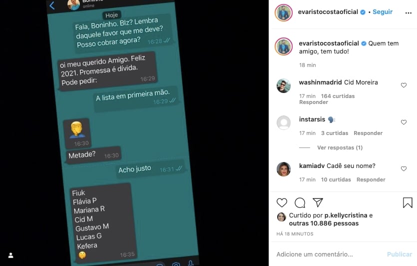 Boninho revela lista de participantes do BBB21 (Reprodução)