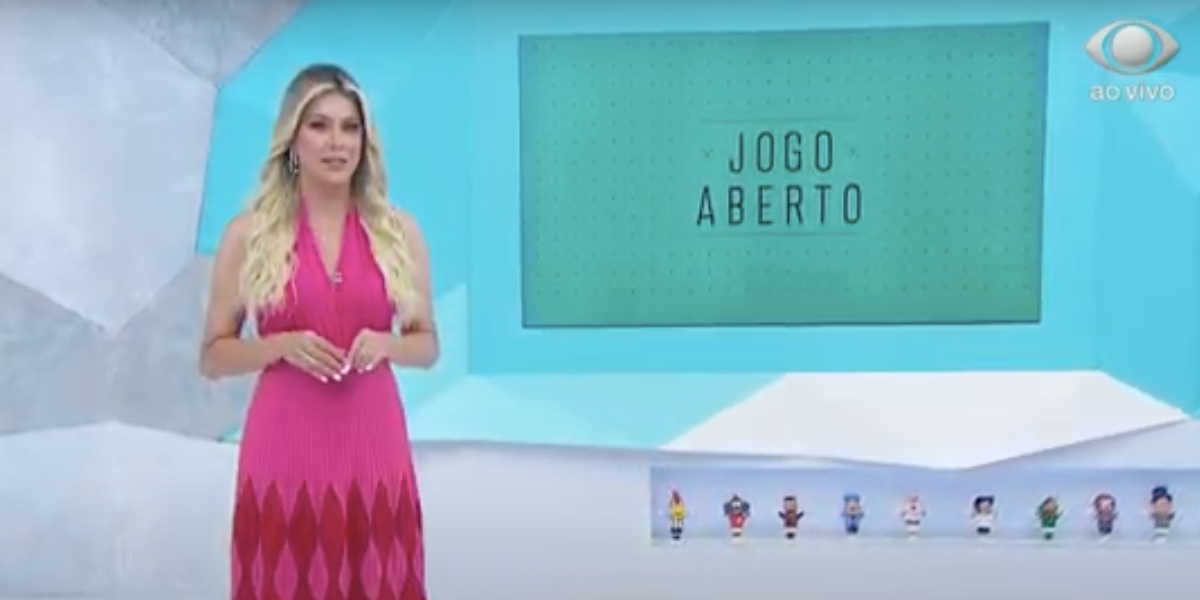 Renata Fan durante o "Jogo Aberto", da Band, nesta sexta-feira, 22 (Reprodução) 