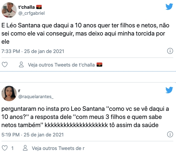 Internautas tiram sarro com a cara de cantor por conta de seus planos (Reprodução)