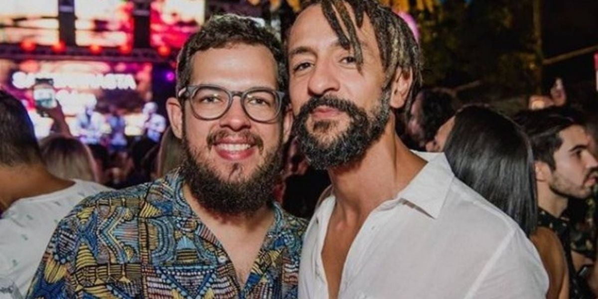 Irandhir Santos e seu marido