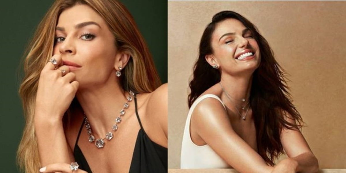Grazi Massafera e Isis Valverde protagonizam mesma campanha de joias (Foto: Montagem)