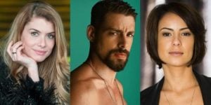 Alinne Moraes, Cauã Reymond e Andreia Horta são os atores principais da novela Um Lugar ao Sol (Foto: Montagem)
