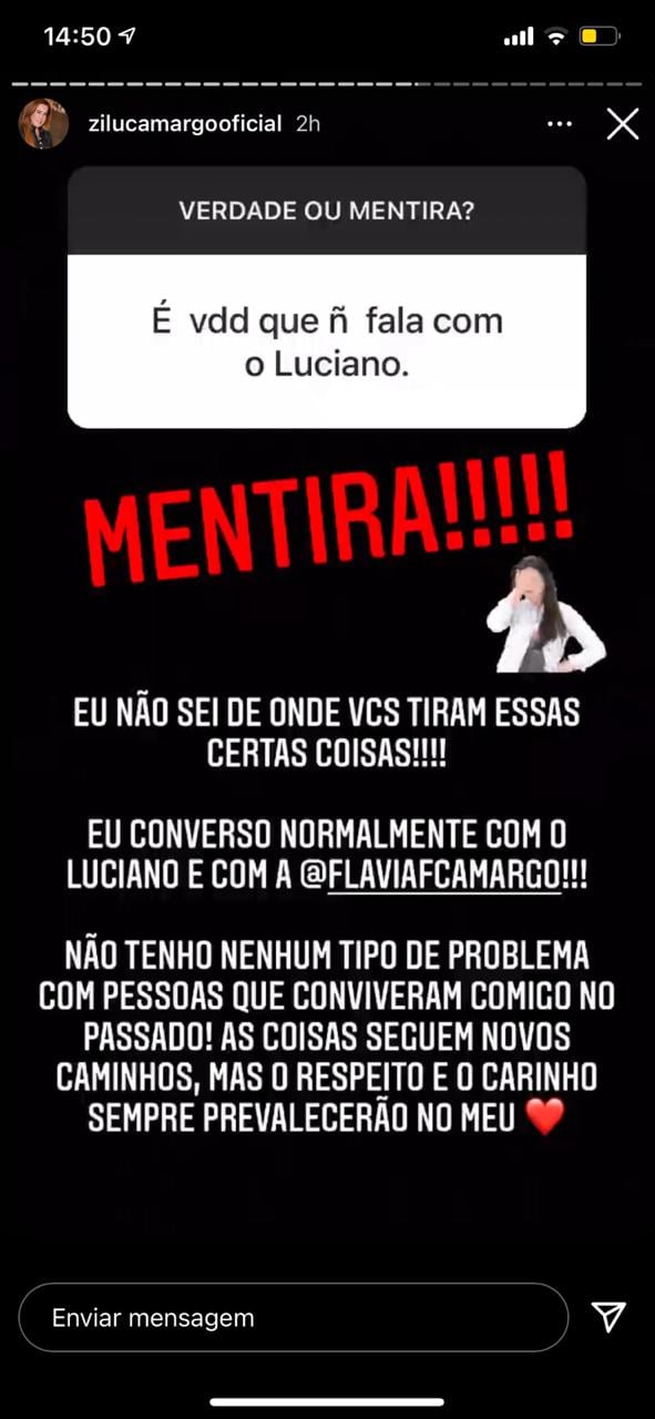 Zilu fala sobre vida íntima (Reprodução) 