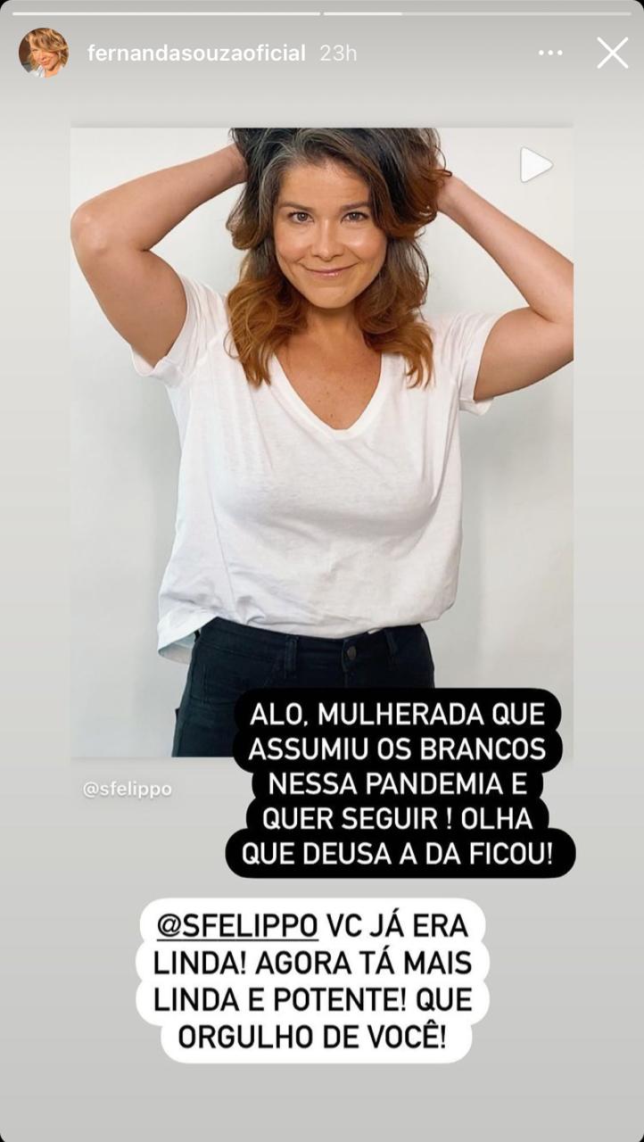 Fernanda Souza declara amor para a amiga e fala sobre importância de se aceitar (Reprodução)