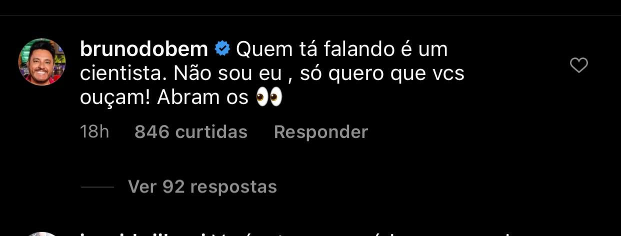 Bruno é dilacerado após expor vídeo 