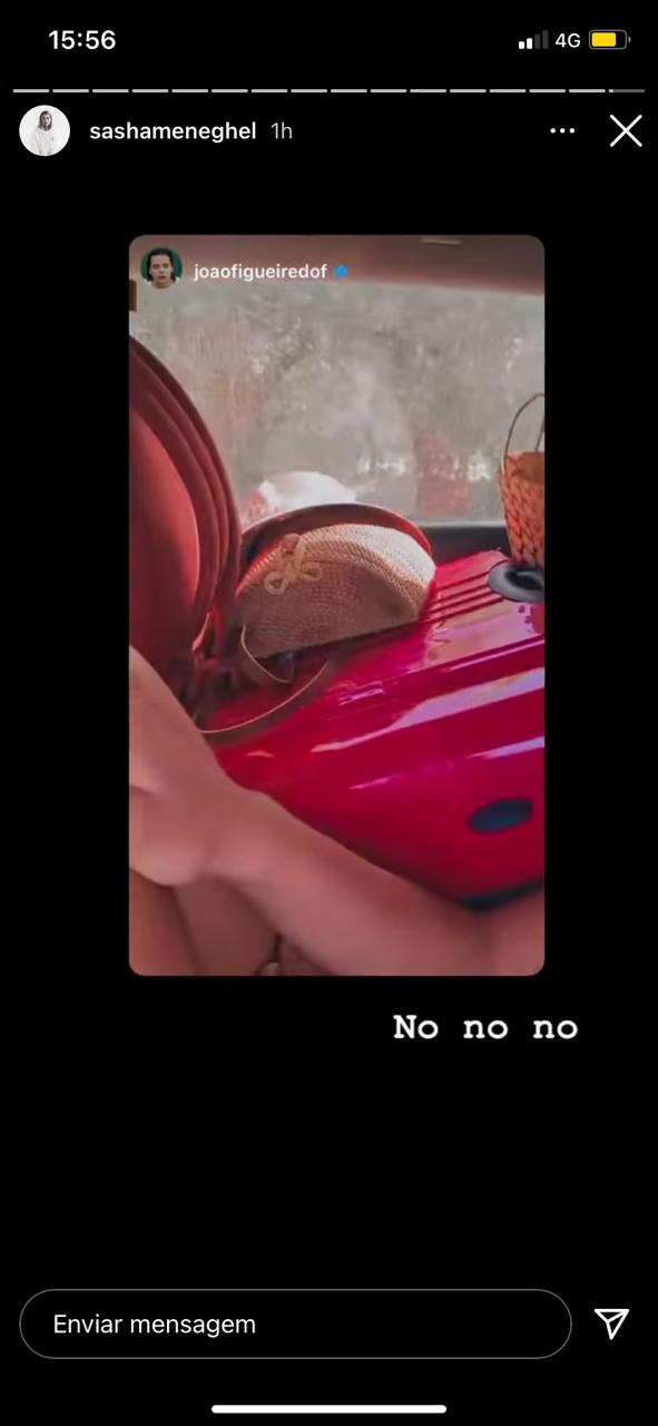 Sasha briga com namorado por conta de malas (Reprodução)