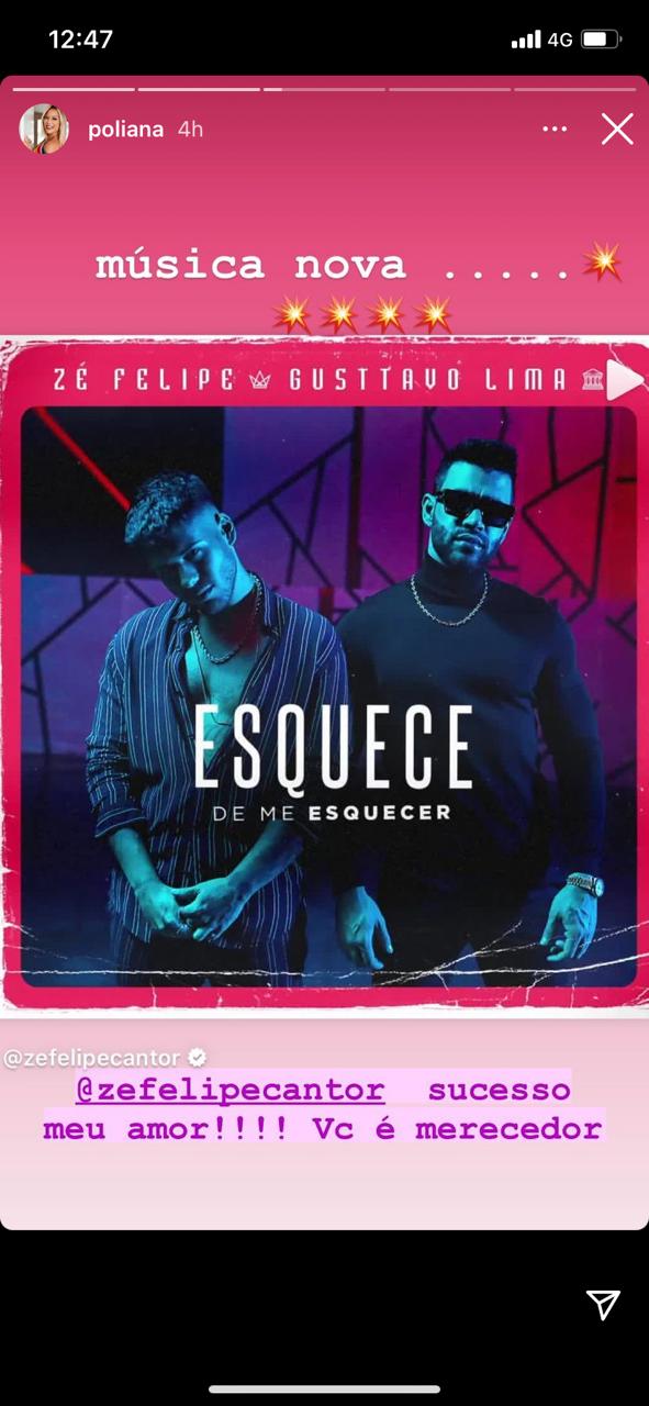 Esposa de Leonardo anuncia música do filho (Reprodução) 