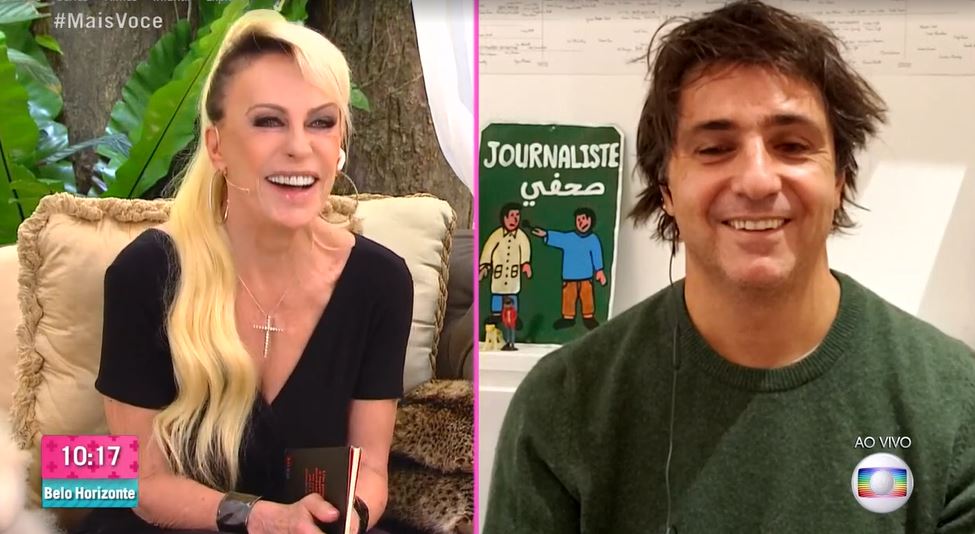 Ana Maria Braga e Guga Chacra no "Mais Você" (Foto: Reprodução/TV Globo)