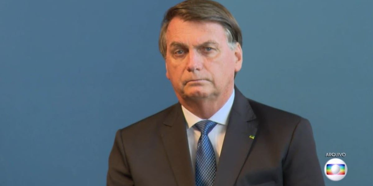 Bolsonaro voltou a confrontar a Globo (Foto: Reprodução/TV Globo)