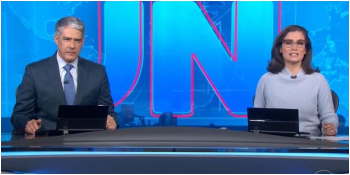 William Bonner e Renata Vasconcellos comandam o Jornal Nacional - Foto: Reprodução
