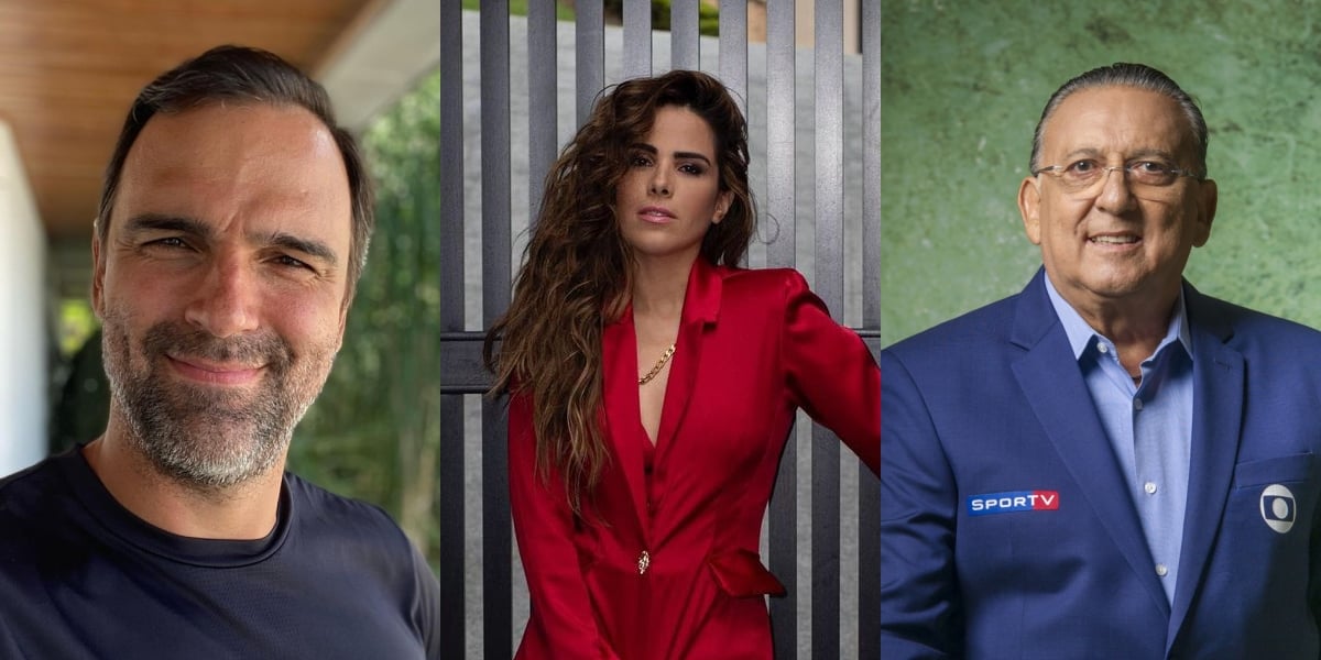 Tadeu Schmidt, Wanessa Camargo e  Galvão Bueno  (Reprodução)