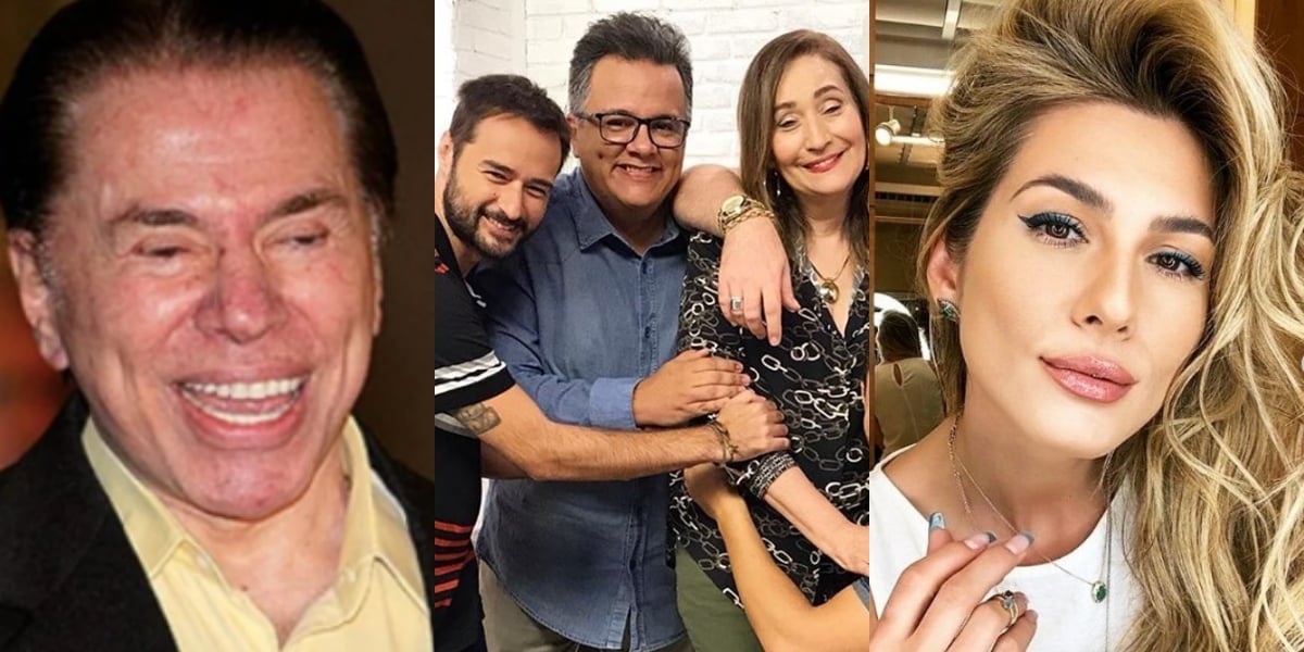 Silvio Santos, equipe de Sonia Abrão e Lívia Andrade (Reprodução)