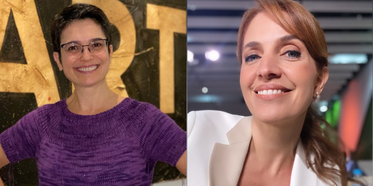 Sandra Annenberg e Poliana (Reprodução) 