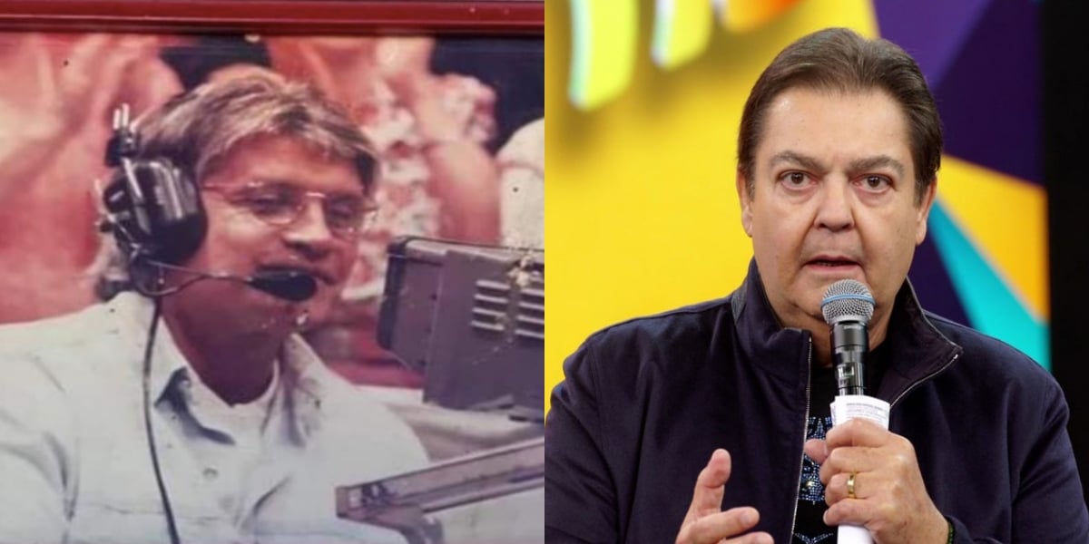 funcionário Ivanildo Raimundo da Silva e Fausto Silva (Reprodução) 