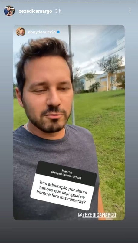 Dony De Nuccio falou de sua relação com Zezé (Foto: Reprodução)