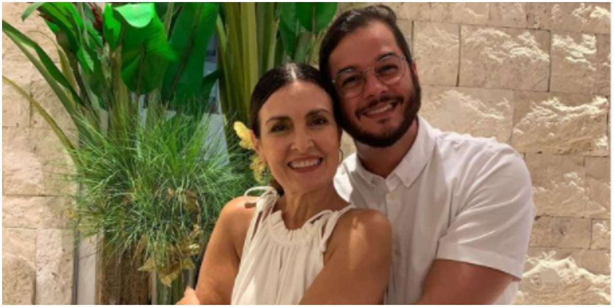 Fátima Bernardes posou com Túlio Gadêlha e desejou um feliz ano em 2021 (Foto: Reprodução)