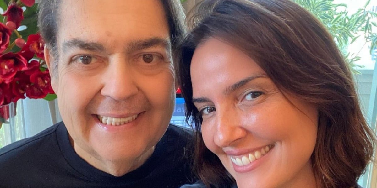 Faustão e Luciana Cardoso em primeiro clique de 2021 (Foto: Reprodução/Instagram)