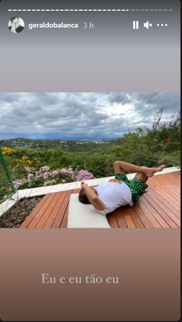 Geraldo Luís exibiu momentos preciosos de paz em sua aconchegante mansão em São Paulo (Foto: Reprodução)