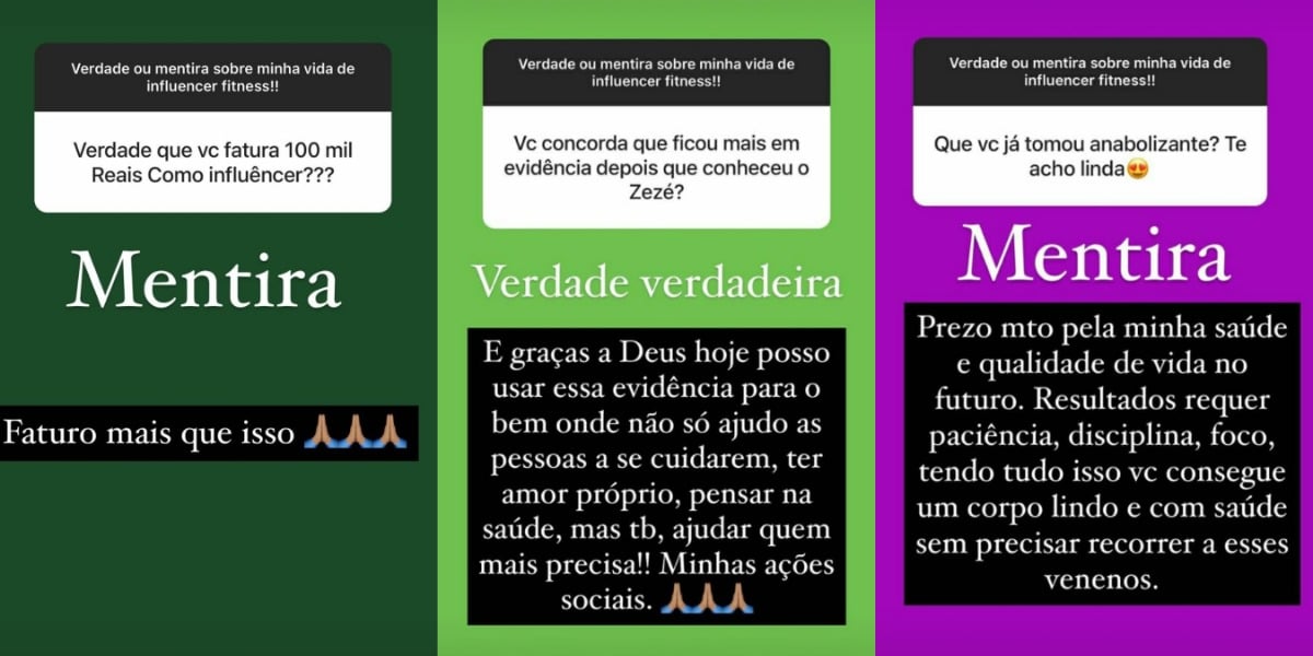 Graciele Lacerda abriu o jogo sobre a sua vida em brincadeira com os fãs (Foto: Reprodução/Instagram)