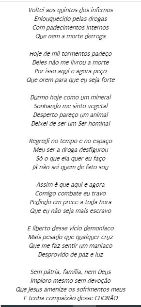 Suposta carta psicografada de Chorão, segundo médium
