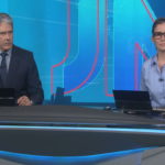 William Bonner e Renata Vasconcellos no Jornal Nacional na Globo (Foto: Divulgação)