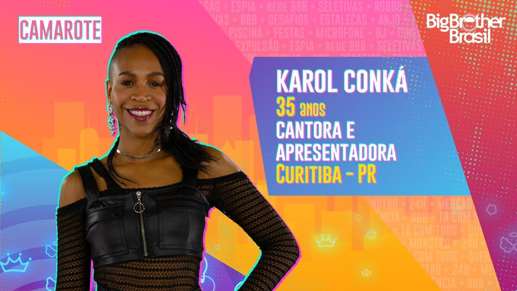 Karol Conká foi confirmada no Camarote (Foto: Divulgação/TV Globo)