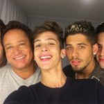 Leonardo e os filhos (Foto: Reprodução)