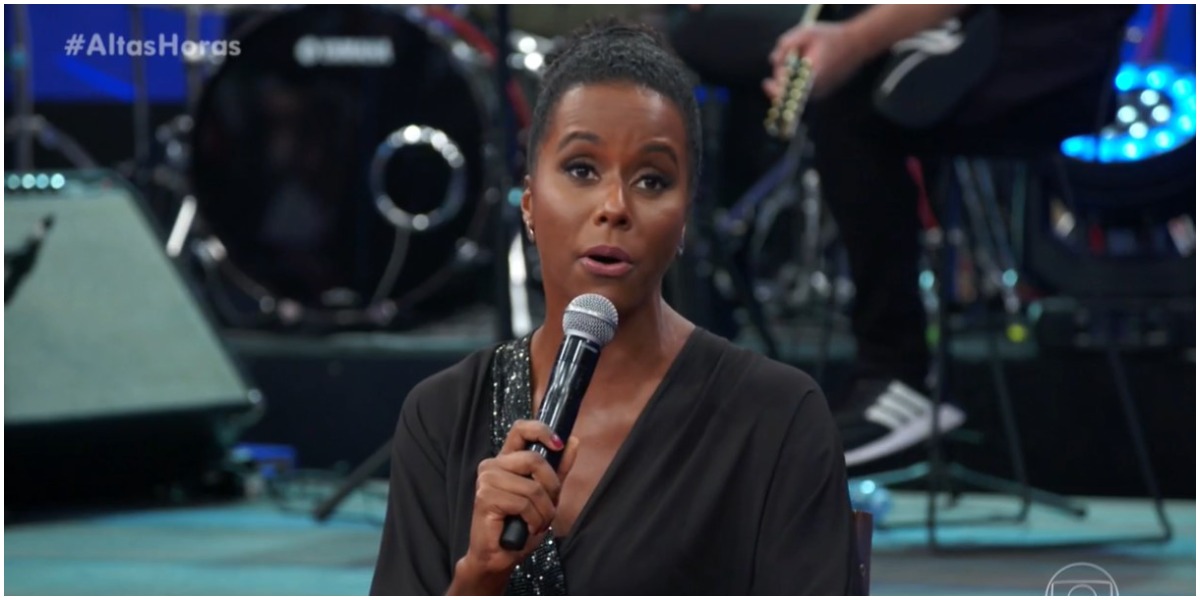Maju Coutinho no programa Altas Horas, da Globo - Foto: Reprodução