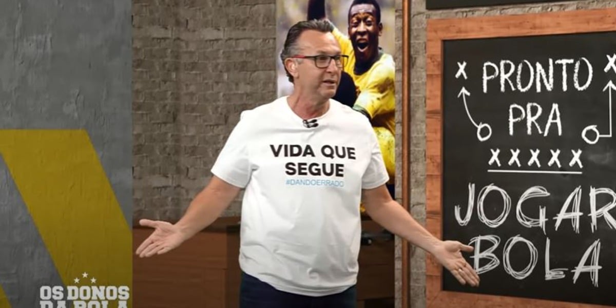Neto arrebentou com audiência do "Os Donos da Bola" (Foto: Reprodução/Band)