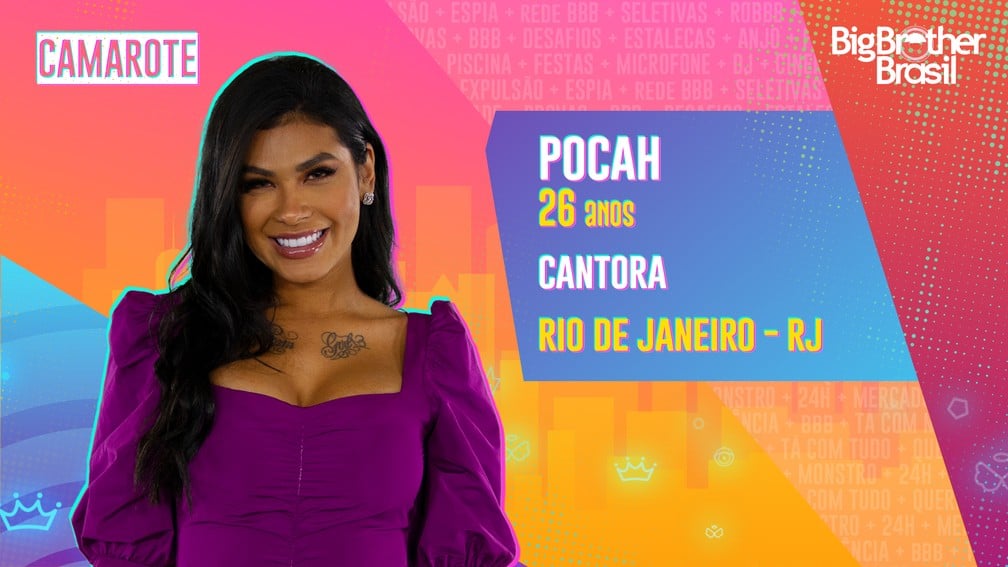 Pocah, conhecida anteriormente como a MC Pocahontas, está no "BBB21" (Foto: Divulgação/TV Globo)