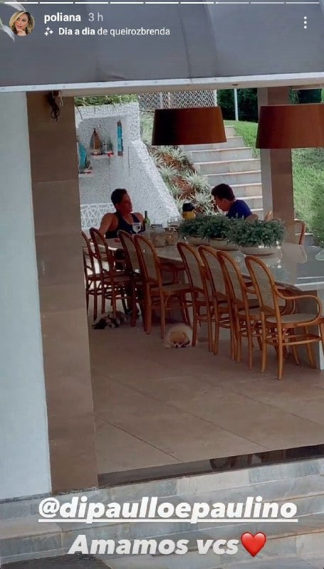 Poliana Rocha filmou Leonardo às escondidas (Foto: Reprodução/ Instagram)