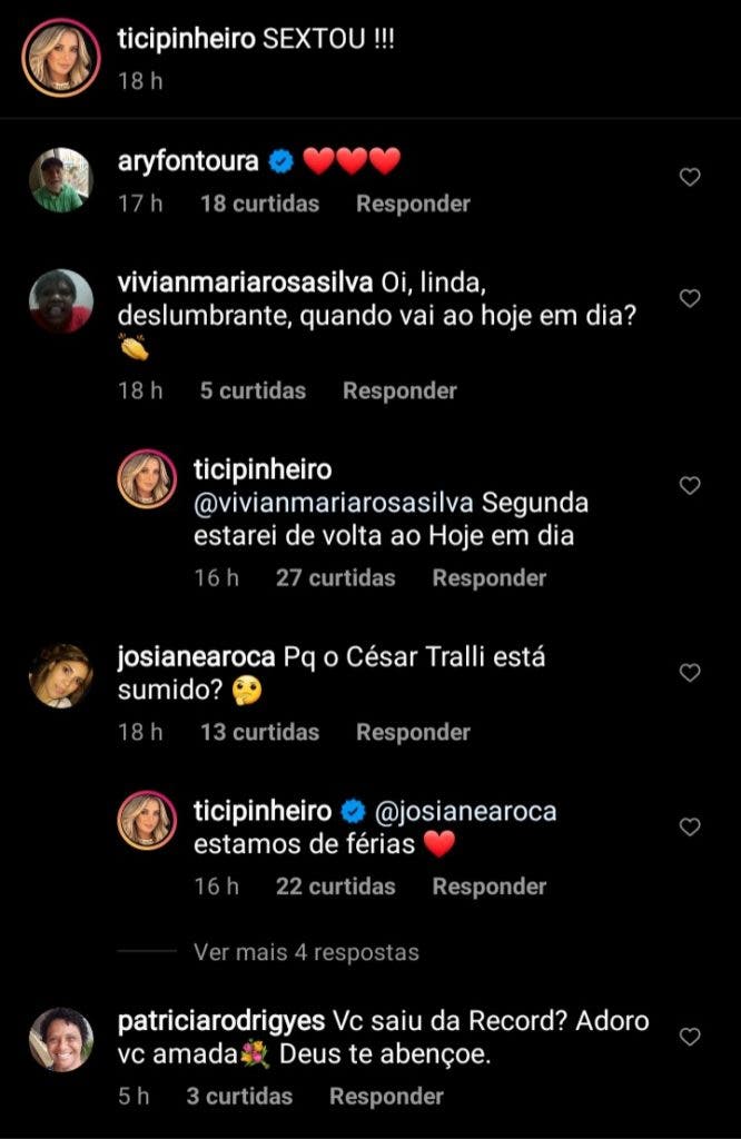 Ticiane Pinheiro falou de seu sumiço das telinhas e expôs o marido, César Tralli