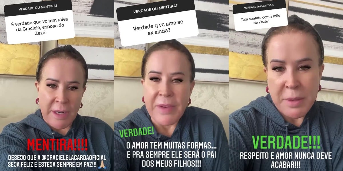 Zilu não escondeu nada sobre a família de seu ex-marido (Foto: Reprodução/Instagram)