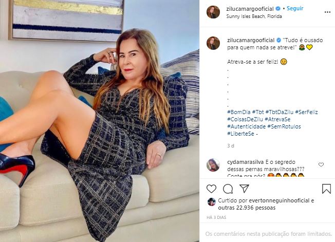 Zilu filosofou nas redes sociais (Foto: Reprodução/Instagram)