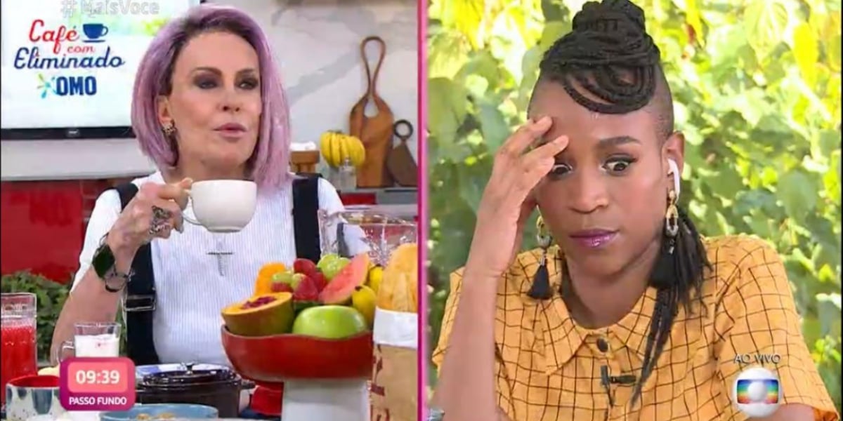 Ana Maria entrevista Karol Conká no "Mais Você", da Globo (Reprodução) 