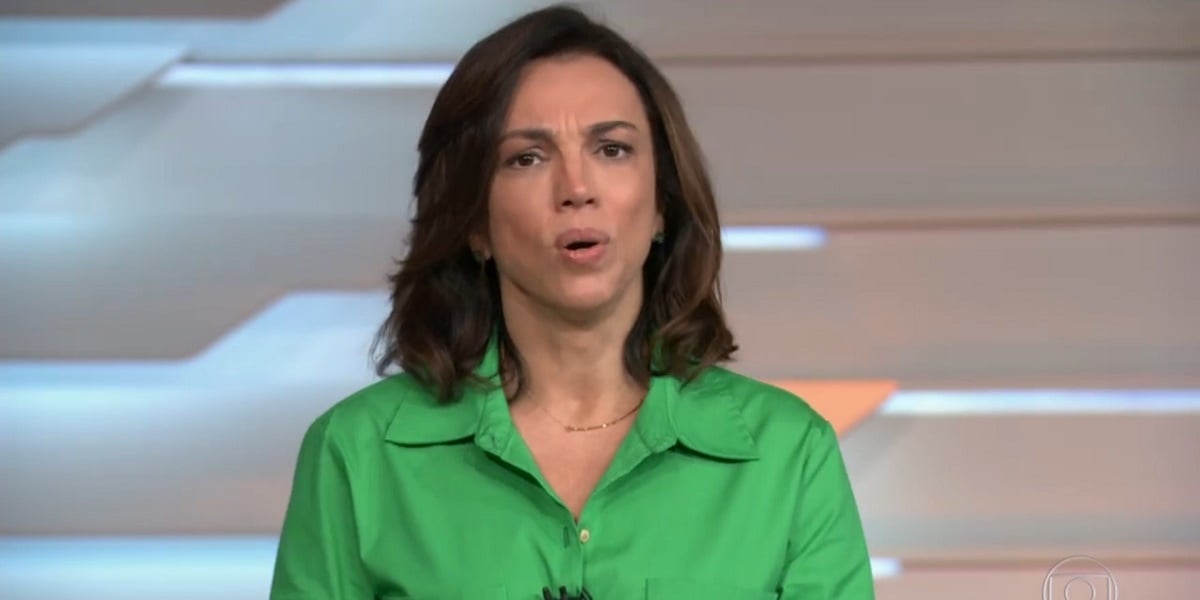 Ana Paula Araújo comando o Bom Dia Brasil na Globo (Foto: Reprodução)